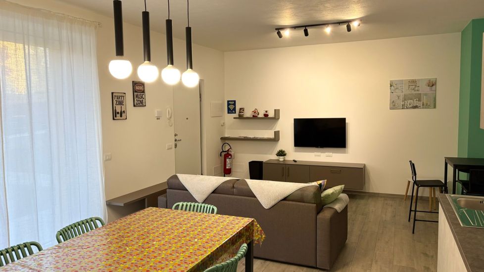 appartamento aquarama - zona giorno, living e cucina e zona pranzo
