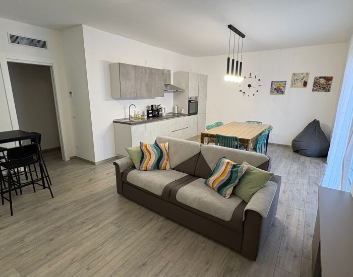 appartamento aquarama - zona giorno, living e cucina e zona pranzo