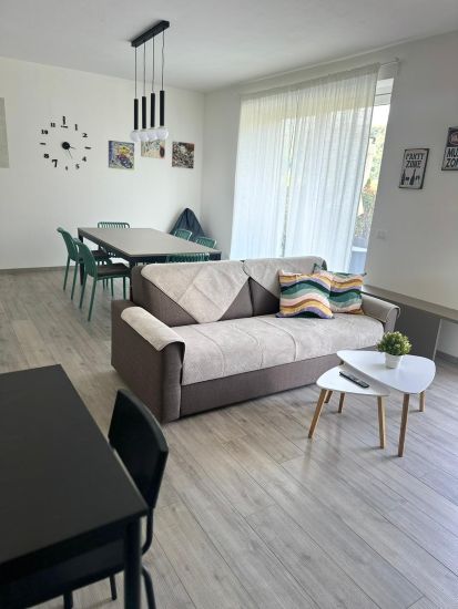 appartamento aquarama - zona giorno, living e cucina e zona pranzo