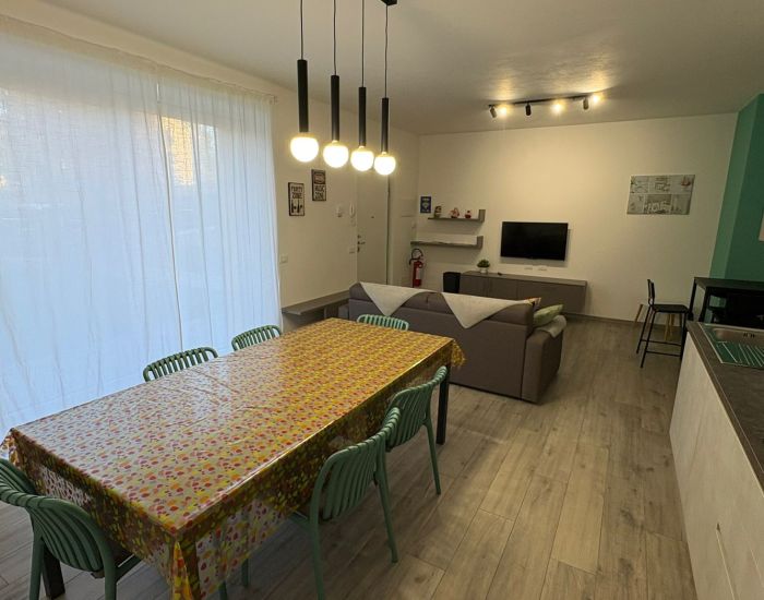 appartamento aquarama - zona giorno, living e cucina e zona pranzo