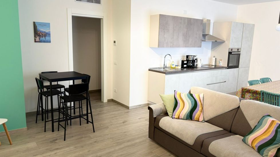 appartamento aquarama - zona giorno, living e cucina e zona pranzo