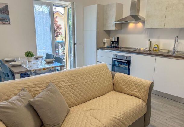 vista sala cucina appartamento corsaro