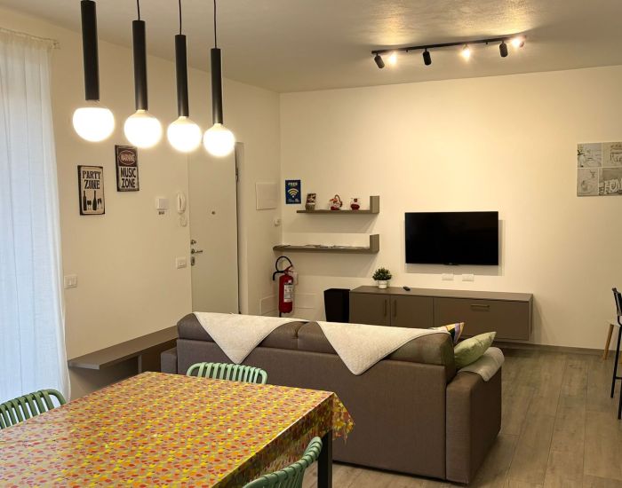 appartamento aquarama - zona giorno, living e cucina e zona pranzo